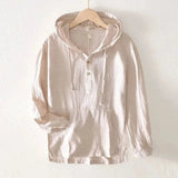 ANDORA LEINEN-HOODIE