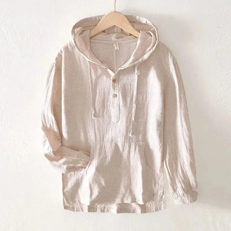 ANDORA LEINEN-HOODIE
