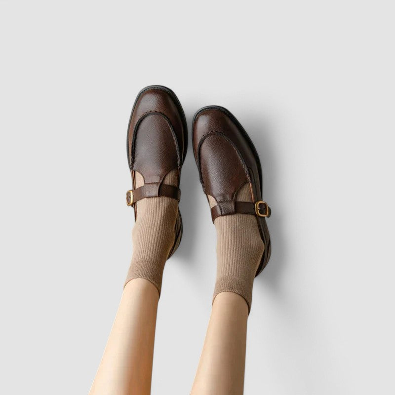 Zhelynne | Orthopädische Mary Jane Schuhe mit quadratischer Spitze