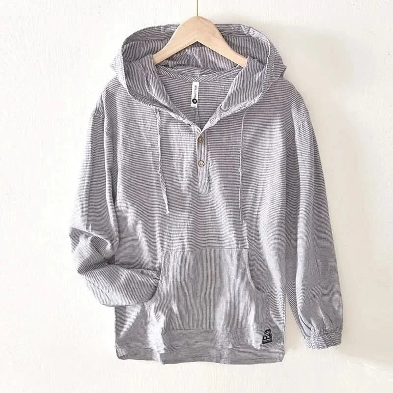 ANDORA LEINEN-HOODIE