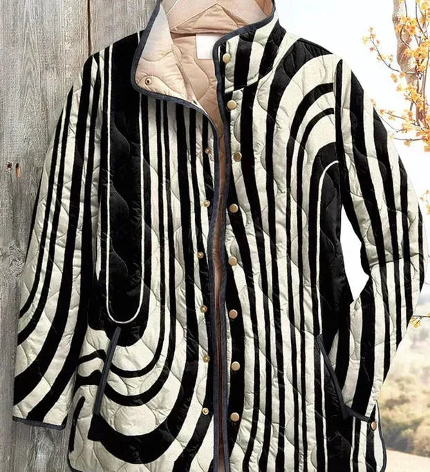 Hanne™ | Steppjacke im Zebramuster