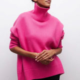 ARIA ÜBERGRÖSSE STEHKRAGEN-PULLOVER