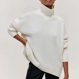 ARIA ÜBERGRÖSSE STEHKRAGEN-PULLOVER