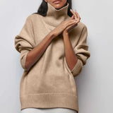 ARIA ÜBERGRÖSSE STEHKRAGEN-PULLOVER