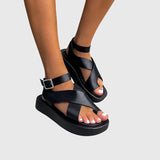 Bria - Dicke Plattform-Sandalen
