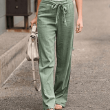 Joleen - Damen Freizeithose mit Kordelzug und elastischem Bund
