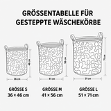 Gesteppter Wäschekorb – mit dreifachem Dekormuster
