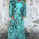 Jessa - Maxikleid mit Leopardenmuster