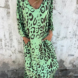 Jessa - Maxikleid mit Leopardenmuster