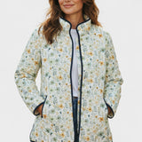 Waltraud™ | Steppjacke mit kleinen Blümchen