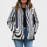 Hanne™ | Steppjacke im Zebramuster