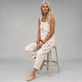Overalls mit Tusche-Print