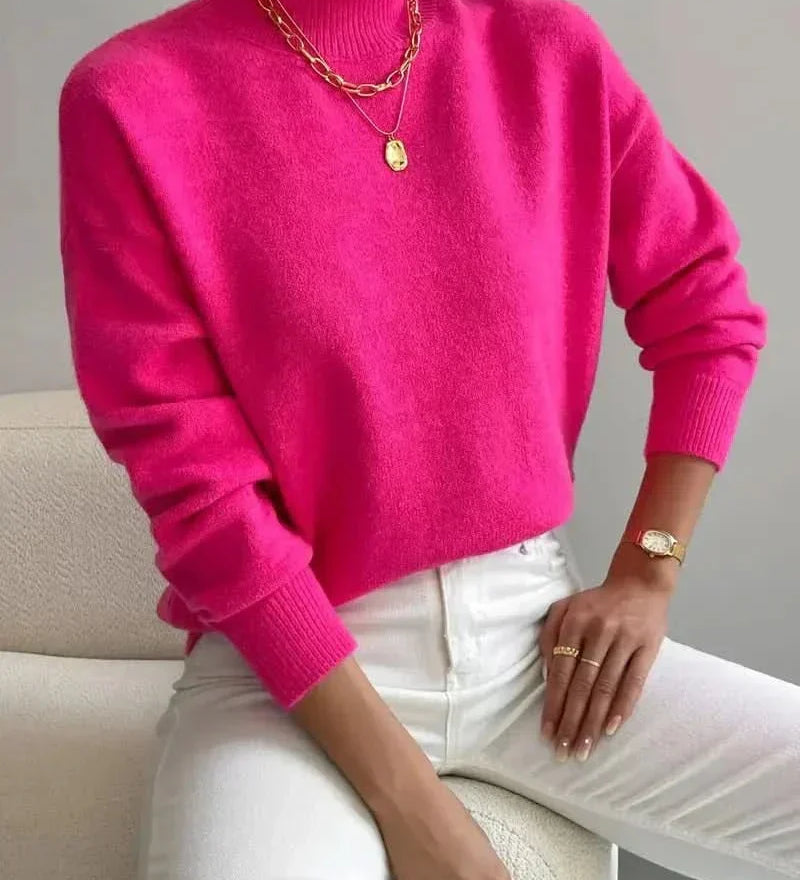 SERAPHINE ROLLKRAGEN-PULLOVER