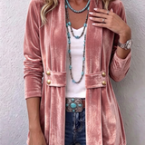 Katrin™ | Offener Blazer mit Glanz