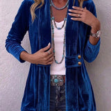 Katrin™ | Offener Blazer mit Glanz
