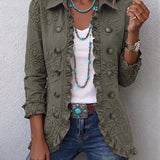 Angelika™ | Blazer mit Blumenstickerei