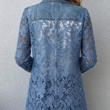 Doris™ | Blazer mit durchbrochenen Blumen