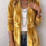 Katrin™ | Offener Blazer mit Glanz