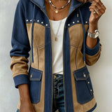 Beate™ | Kapuzenjacke im Patchwork-Stil