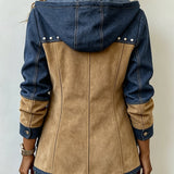 Beate™ | Kapuzenjacke im Patchwork-Stil