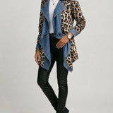 Silke™ | Wasserfalljacke mit Leopardenmuster