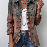 Marlene™ | Blazer im Used-Look mit Farbverlauf