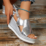Baylie - Modische Metallic-Sandalen